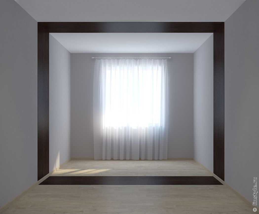 Визуальное сокращение длины комнаты